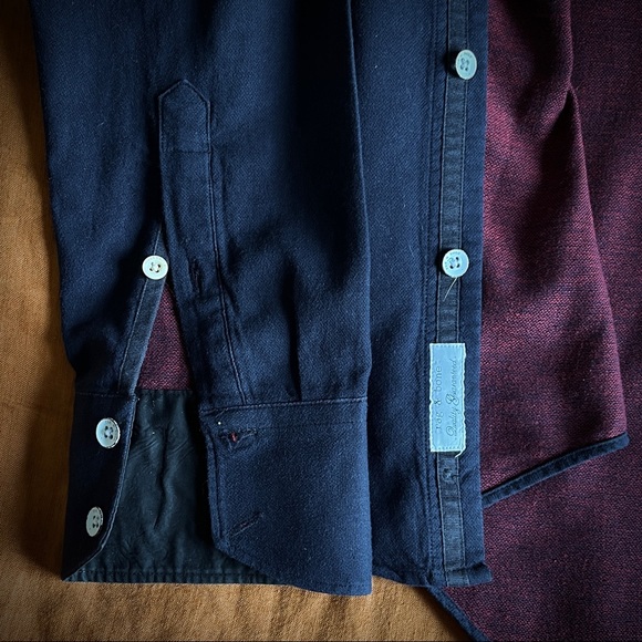 rag & bone Navy Blue Casual Button Down Shirt - Picture 4 of 8